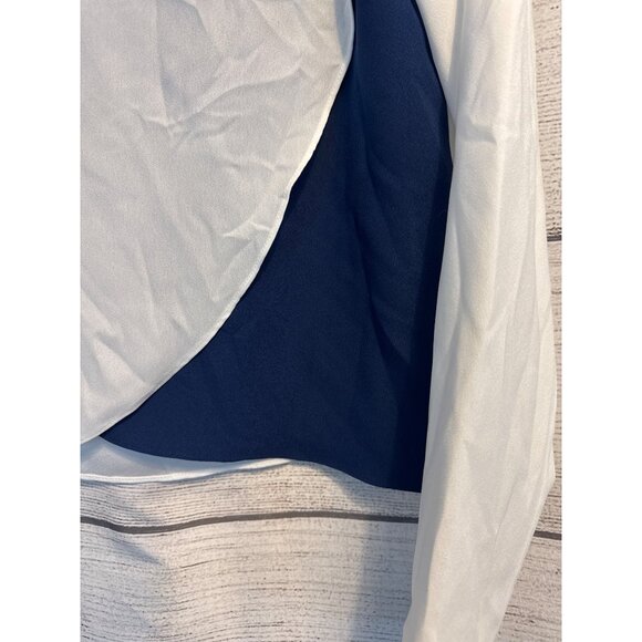 Rachel Zoe Asymmetrical Long Sleeve Blouse Size 2 - Picture 2 of 5